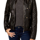 Jou Jou Junior's Faux Leather Jacket Black Size Small
