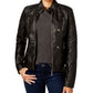 Jou Jou Junior's Faux Leather Jacket Black Size Small