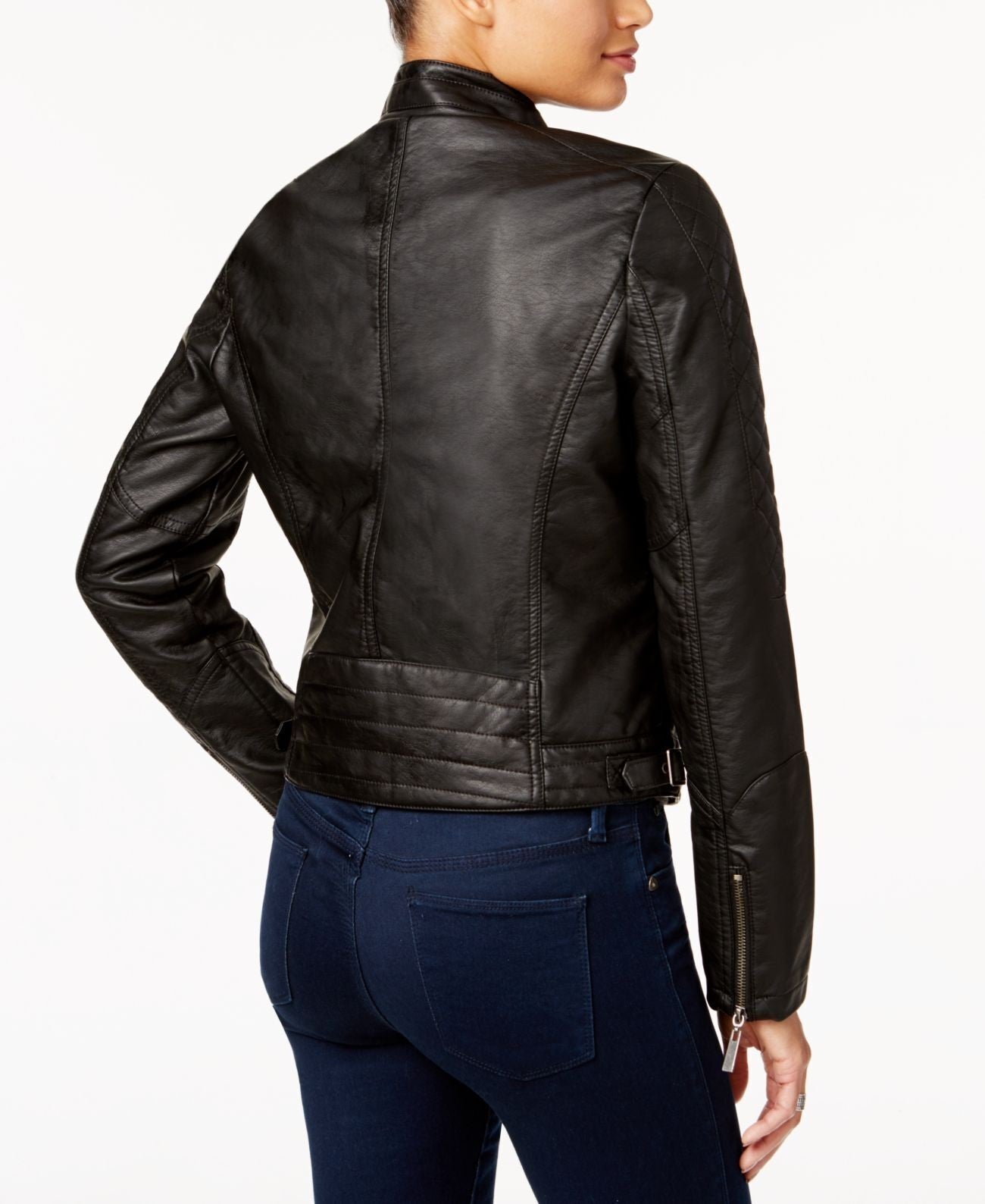 Jou Jou Junior's Faux Leather Jacket Black Size Small