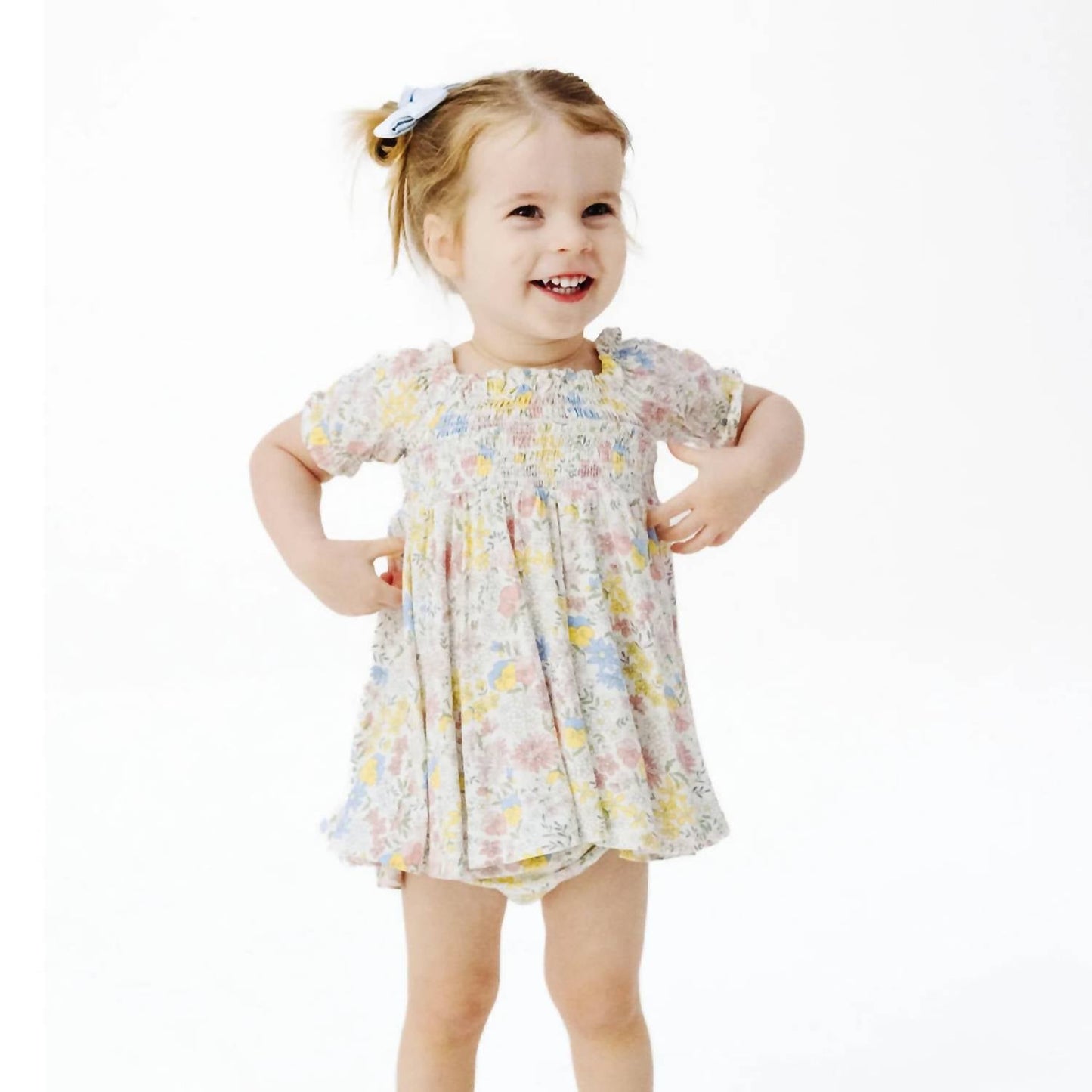 Angel Dear - Infant/toddler Girls' Puff Sleeve Twirly Dress