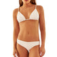 Aquamanile - White Bikini Heather Top And Gatsby Full Cut Bottom