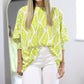 Entro - Leaf Print Blouse