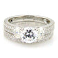 1.05ct Engagement Ring Set 18KT White Gold