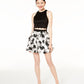 Speechless Junior's 2 Pc Scalloped & Floral Dress White Size 9