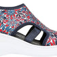 Bzees Women's Dream Sandal Blue Size 7