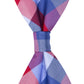 Tommy Hilfiger Men's Buffalo Tartan Classic Silk Bow Tie Red Size Regular