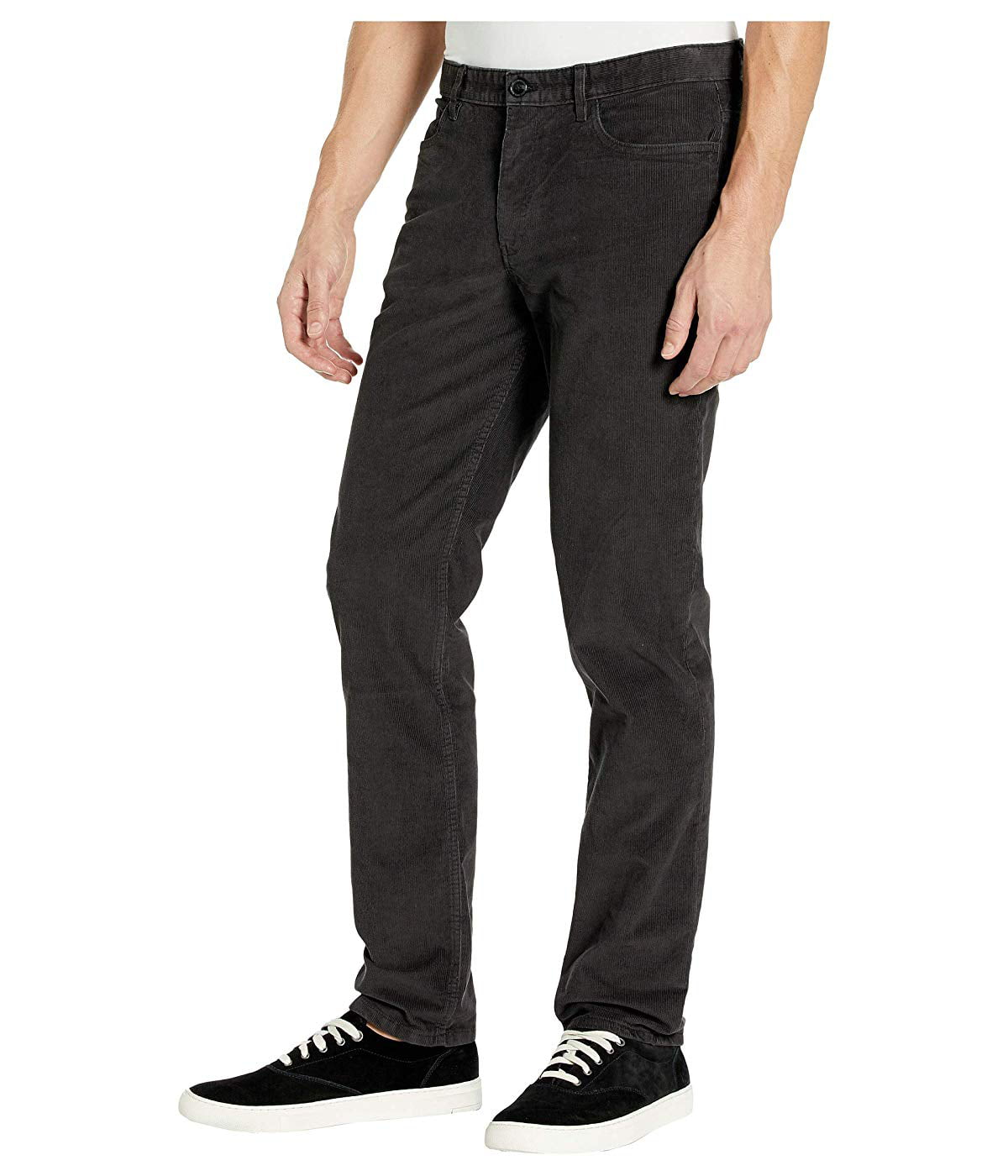 Calvin Klein Men's Slim Fit Stretch Corduroy Pants Black Size 30X32