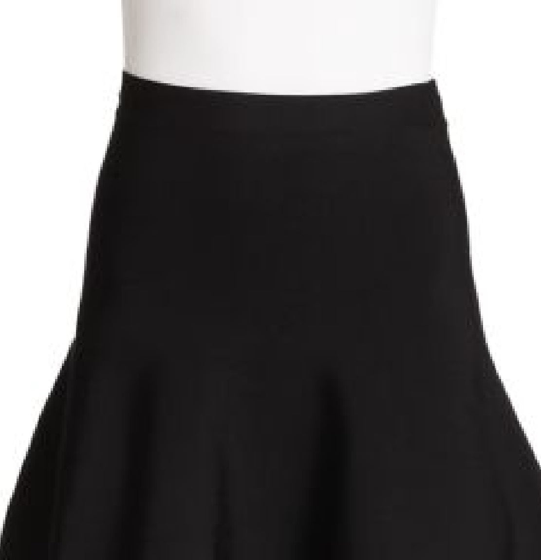 BCBGMAXAZRIA Women's Ingrid Fit & Flare Comfy a Line Skirt Black Size Medium