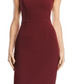 Aqua Women's Scuba Crepe Dress Red Size 0