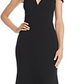Aqua Women's One Shoulder Ruffled Gown Black Size 12