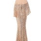 Betsy & Adam Women's Sleeveless Full Length Body Con Formal Beige Dress Size 14