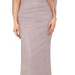 Betsy & Adam Women's Long Glitter Galaxy Cowl Neck Gown Pink Size 4Petite