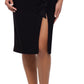 Betsy & Adam Women's Waterfall Ruffled Embellished Dress Black Size 14