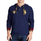 Polo Ralph Lauren Men's Long Sleeve Mesh Hooded Shirt Blue Size Medium