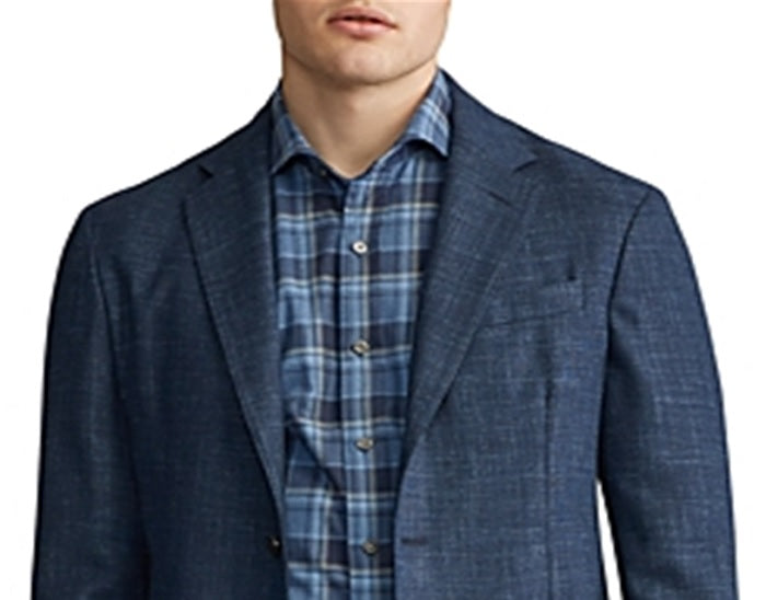 Ralph Lauren Men's Stretch Blazer Sport Coat Blue Size 44