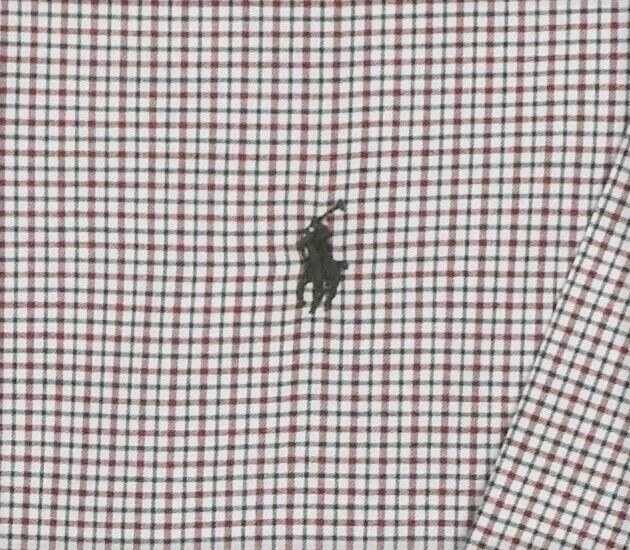 Polo Ralph Lauren Men's Classic Fit Plaid Twill Shirt Red Size 3LT