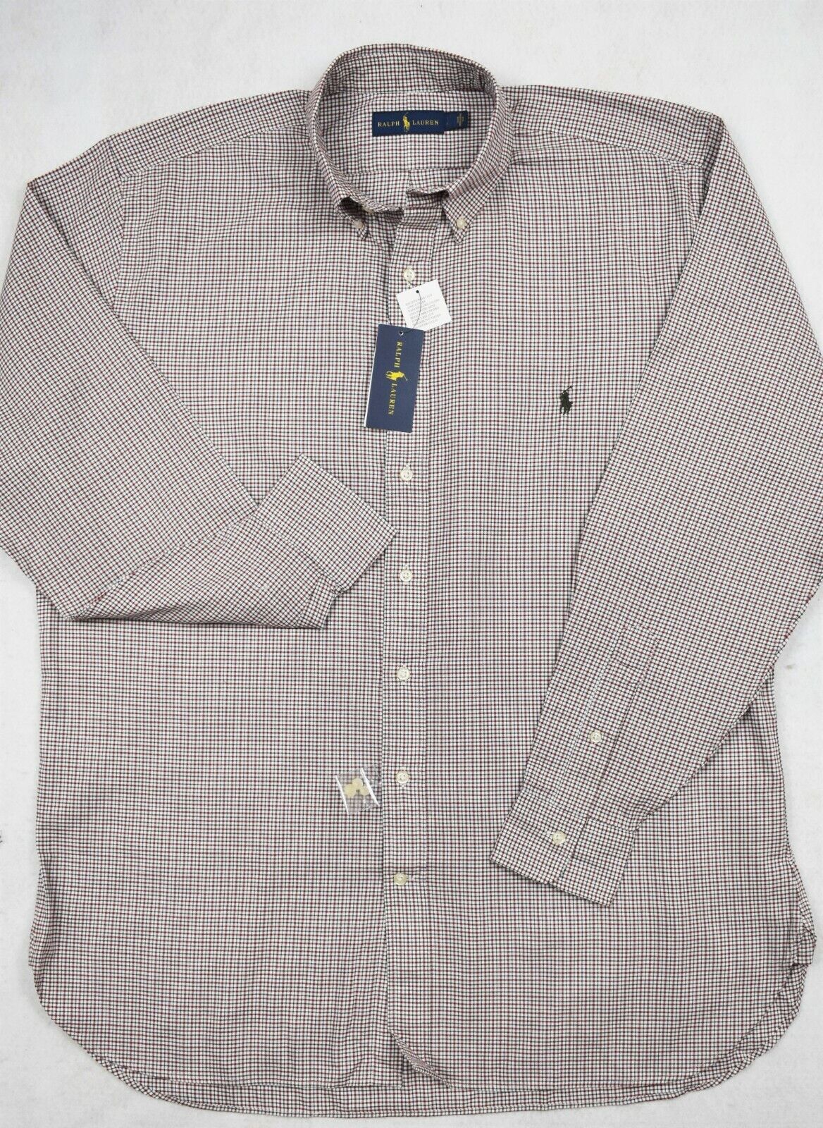 Polo Ralph Lauren Men's Classic Fit Plaid Twill Shirt Red Size 3LT