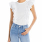 Veronica Beard - Bardot Ruffle T-Shirt
