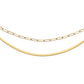 Brenda Grands - Women's Herringbone Layered Necklace