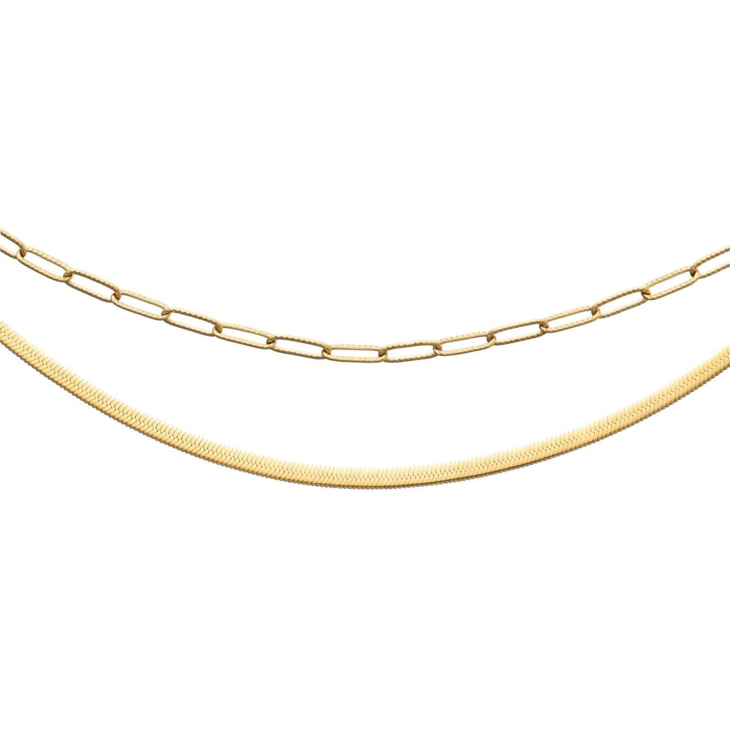 Brenda Grands - Women's Herringbone Layered Necklace