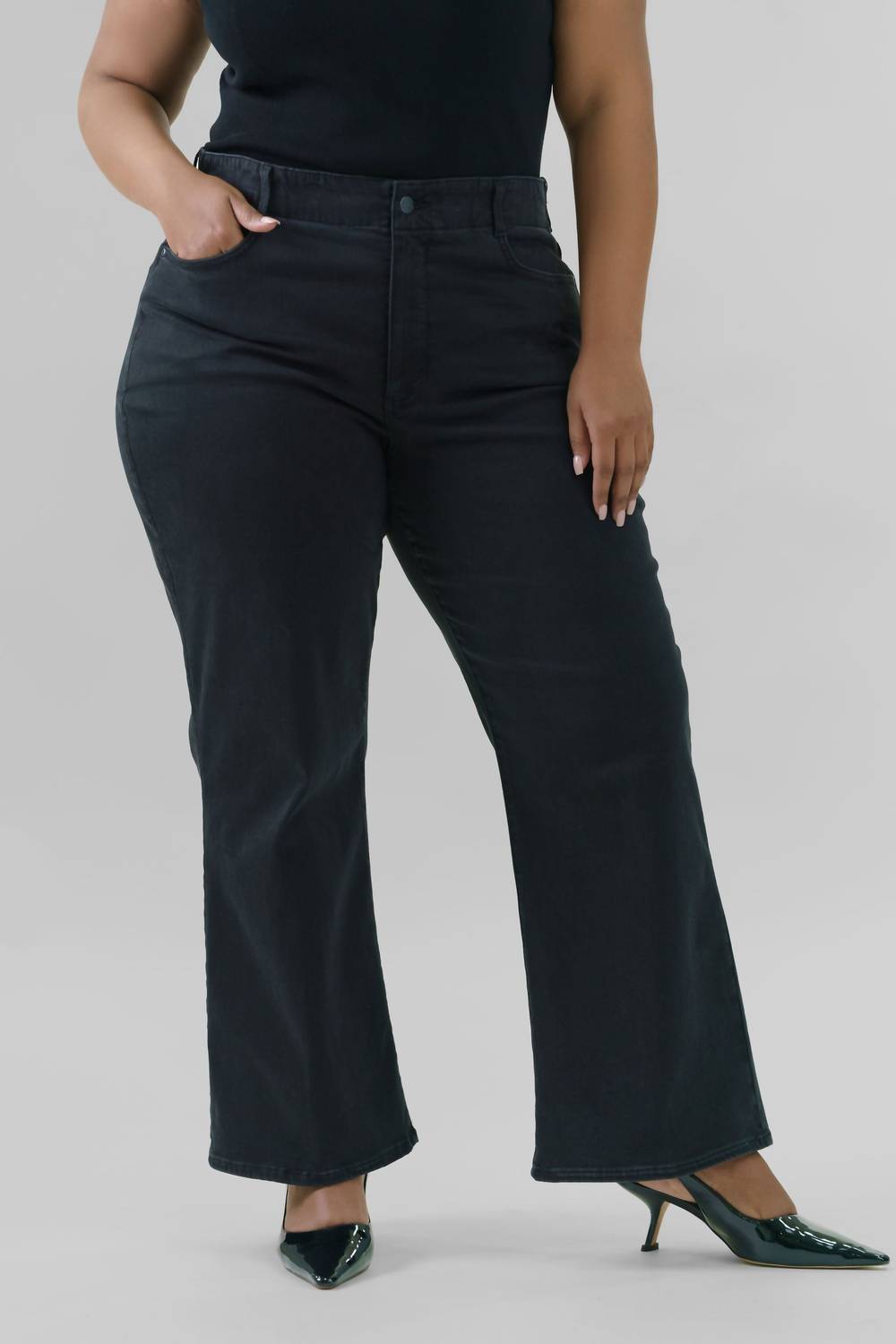 Nydj - Waist Match High Rise Major Wide Leg Jeans