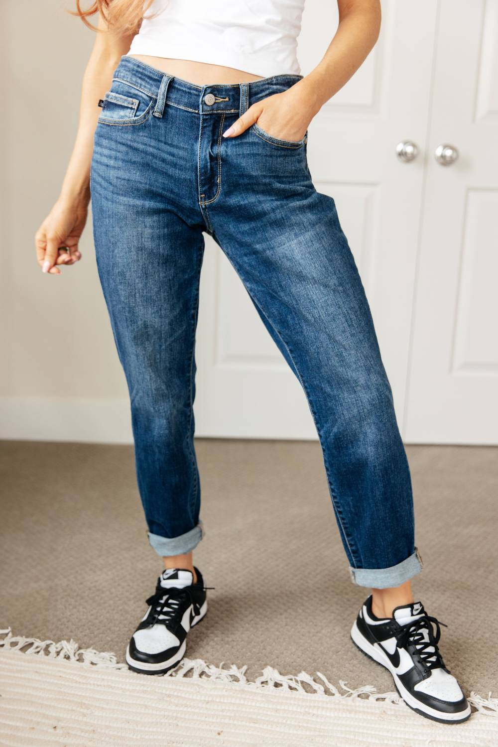 Judy Blue - Non Distressed Boyfriend Jeans