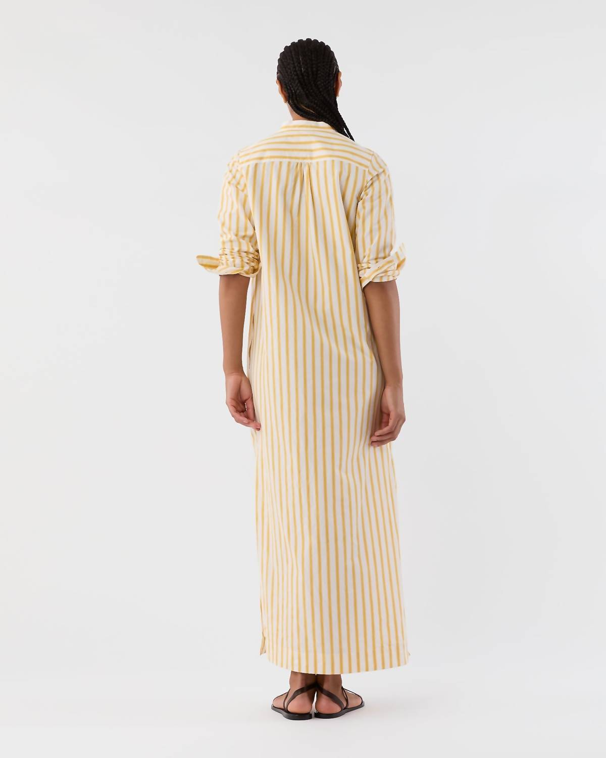 Ann Mashburn - Mandarin Talitha Stripe Poplin Shirtdress