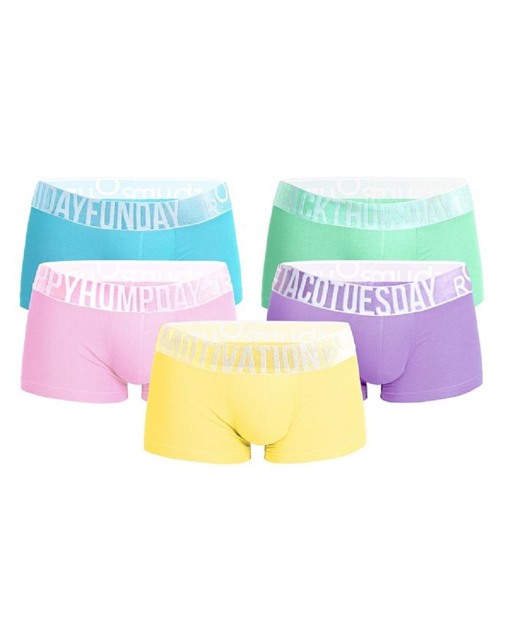 Rounderbum Men's Sweet Days Lift Pack of 5 Trunks Blue Size M