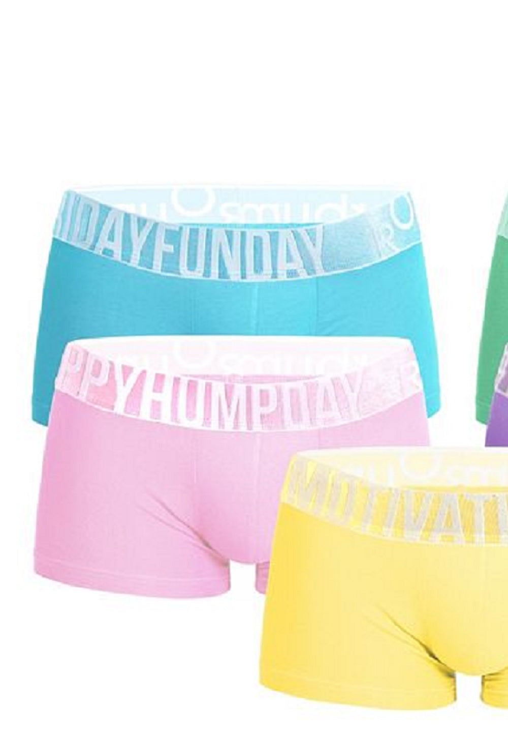 Rounderbum Men's Sweet Days Lift Pack of 5 Trunks Blue Size M