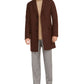 Hugo Boss Men's Migor Slim Fit Twill Overcoat Brown Size 42