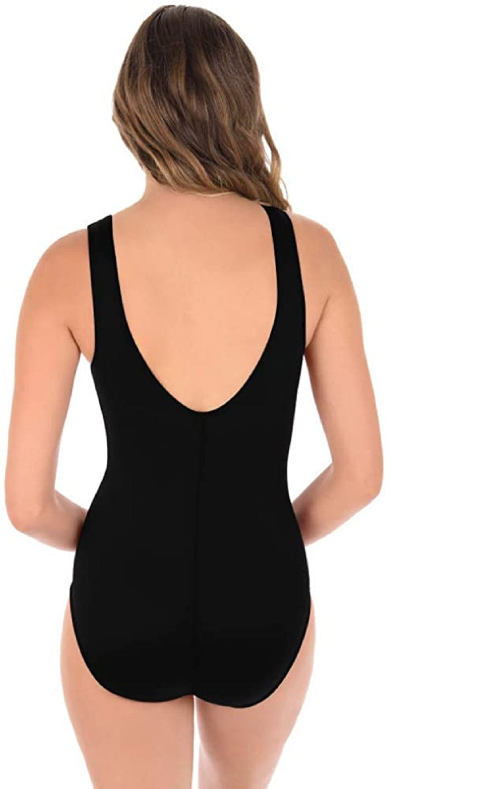 Miraclesuit Women's Illusionists Palma Mesh Allover Slimming One Piece Swimsuit Black Size 14