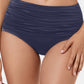 Miraclesuit Women's Solid Norma Jean High Waist Bottoms Swimsuit Blue Size 10