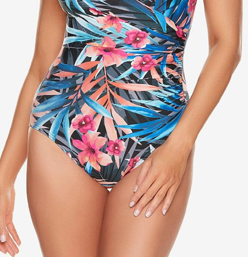Miraclesuit Women's Tropica Escape One Piece Swimsuit Orange Size 8