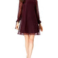 Taylor Women's Velvet Dot Shift Dress Red Size 14