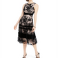 Taylor Women's Lace & Velvet Overlay Dress Black Size 14