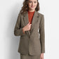 DKNY Petite Notched Collar One Button Blazer Black Multi
