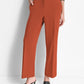 DKNY Womens Mid Rise Wide Leg Pleat Front Pants Russet