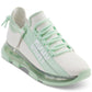 DKNY Women's Tokyo Lace Up Zip Sneakers Green Size 9