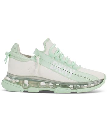 DKNY Women's Tokyo Lace Up Zip Sneakers Green Size 9