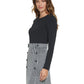 DKNY Women's Scuba Crepe Sheath Dress Gray Size 8