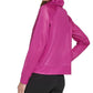 डीकेएनवाई वीमेन्स हनीकॉम्ब मेश फनल नेक स्वेटशर्ट पिंक साइज एक्स-लार्ज