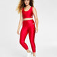 DKNY Sport Women's High Shine Sports Bra Red Size M