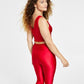 DKNY Sport Women's High Shine Sports Bra Red Size M