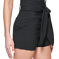 DKNY Women's Tie Waist Shorts Black Size 6