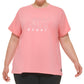 DKNY Women's Cotton Embellished Logo T-Shirt Pink Size 3X