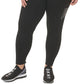 DKNY Women's Embellished Logo Leggings Black Size 2X