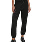 DKNY Women's Metallic Logo Sweatpant Jogger Black Size Large