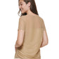DKNY Women's Mesh Top Yellow Size Large