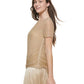 DKNY Women's Mesh Top Yellow Size Large