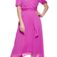 DKNY Women's Gathered Calf Midi Dress Pink Size 4